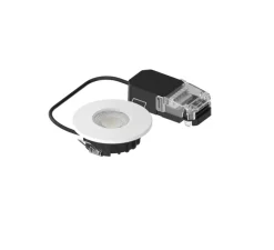 Spot encastrable, Andro Slim, blanc, IP65, LED, dim, 2700-4000K, 650 lm, Ø8,8cm, H3,15cm - Solum
