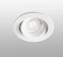 Plafonnier & Spot*Faro Spot encastrable, Argón R, , Ø11,4cm, H4cm - blanc