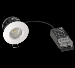 Spot encastrable, Canis, blanc, IP65, LED, dim, 2700-4000K, 750-850 lm, Ø8,2cm, H6,2cm - Solum