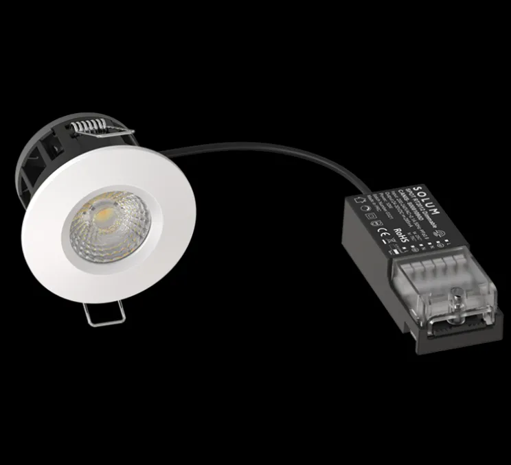 Spot encastrable, Canis, blanc, IP65, LED, dim, 2700-4000K, 750-850 lm, Ø8,2cm, H6,2cm - Solum