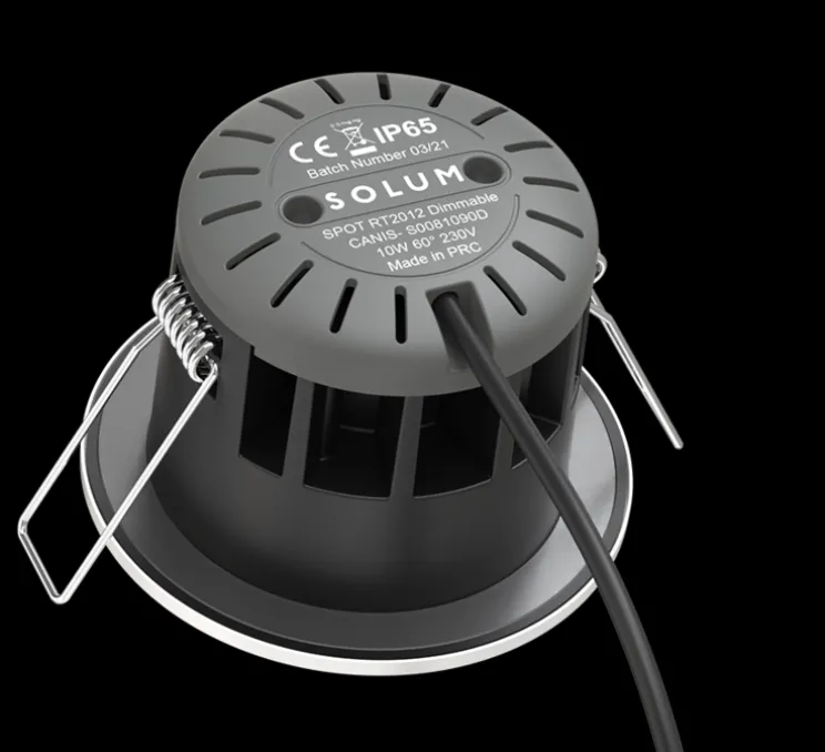 Spot encastrable, Canis, blanc, IP65, LED, dim, 2700-4000K, 750-850 lm, Ø8,2cm, H6,2cm - Solum