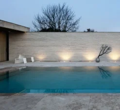 Plafonnier & Spot*Wever&Ducré Spot encastrable de sol, Map Asym 1.2, , IP67, LED, dim, 3000K, 730 lm, Ø12cm, H11,3cm - acier inoxydable