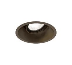 Plafonnier & Spot*Wever&Ducré Spot encastrable, Deep Adjust 1.0, , LED, 3000K, 570/770lm, Ø9,4cm, H8,5cm - bronze, installation fil ressort