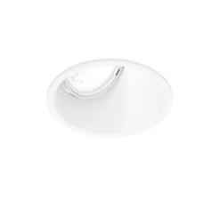Plafonnier & Spot*Wever&Ducré Spot encastrable, Deep Asym 1.0, , LED, dim, 3000K, 645 à 870 lm, Ø9,4cm, H9,5cm - blanc mat