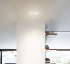 Plafonnier & Spot*Wever&Ducré Spot encastrable, Deep petit Rec 1.0, LED, 2700K, 580lm, , Ø7.9cm, H4,5cm - blanc