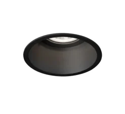 Plafonnier & Spot*Wever&Ducré Spot encastrable, Deeper 1.0, , IP44, LED, dim, 3000K, 480 à 645 lm, Ø8,4cm, H9cm - noir mat