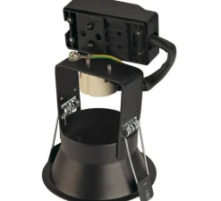 Plafonnier & Spot*SLV Spot encastrable, Dorendo, , Ø8,3cm, H12,5cm - noir