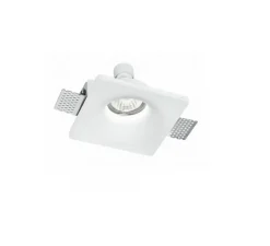 Plafonnier & Spot*Nedgis Spot encastrable en plâtre, prêt à peindre, Senso 1, , L12cm, H4cm - blanc