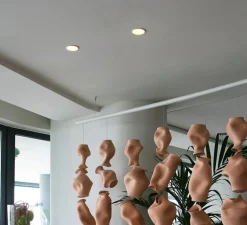 Plafonnier & Spot*Faro Spot encastrable, Fresh, GU10, , Ø9cm, H6cm (hauteur plafond recommandée 14,5cm) - blanc