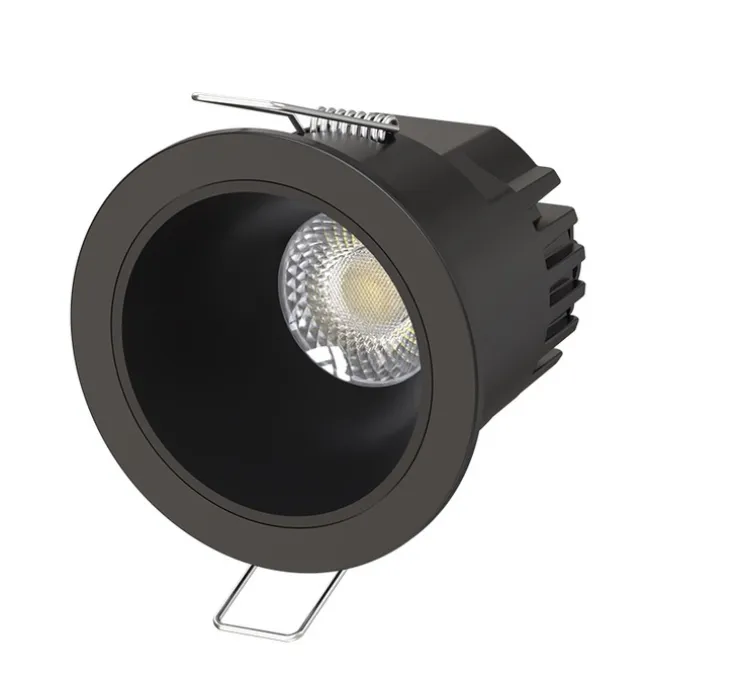 Spot encastrable, Hydra Basse Luminance, noir, réflecteur noir, IP65, LED, dim, 2700, 3000 ou 4000K, 545-730 lm, Ø8cm, H8,5cm - Solum