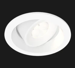 Plafonnier & Spot*Doxis Spot encastrable, Juno Mix Deep Round, Reflector, mat, LED, 2700K, 380lm, Ø6cm, H3,8cm - blanc
