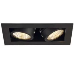 Plafonnier & Spot*SLV Spot encastrable, Kit Kadux, , LED, L9cm, H15cm - noir