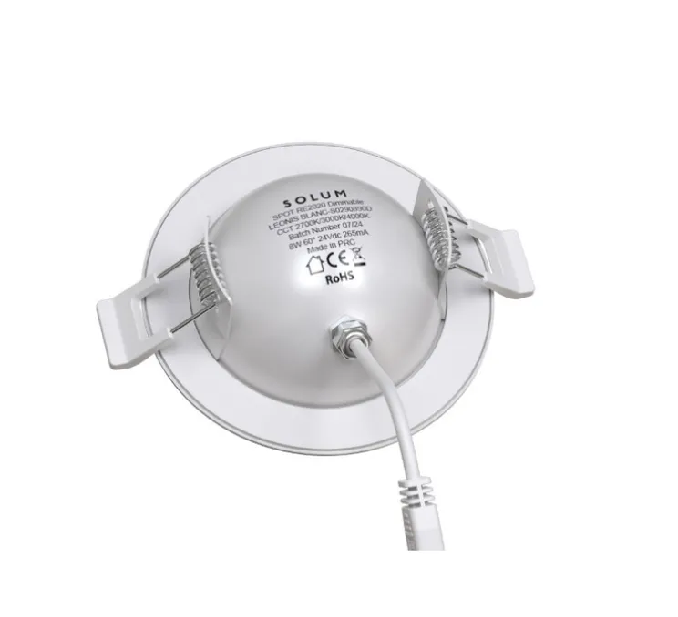 Spot encastrable, Leonis, blanc, IP65, LED, dim, 2700-3000-4000K, 850-940 lm, Ø9,56cm, H3,3cm - Solum