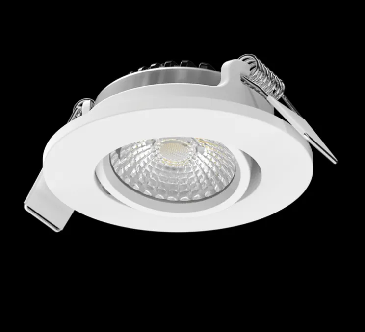 Spot encastrable, Libra, blanc, Orientable, IP65, LED, dim, 2700-4000K, 500-550 lm, Ø8,71cm, H3,15cm - Solum