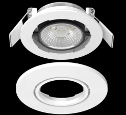 Spot encastrable, Libra, blanc, Orientable, IP65, LED, dim, 2700-4000K, 500-550 lm, Ø8,71cm, H3,15cm - Solum