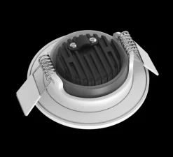 Spot encastrable, Libra, blanc, Orientable, IP65, LED, dim, 2700-4000K, 500-550 lm, Ø8,71cm, H3,15cm - Solum