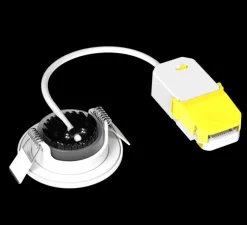 Spot encastrable, Libra, blanc, Orientable, IP65, LED, dim, 2700-4000K, 500-550 lm, Ø8,71cm, H3,15cm - Solum