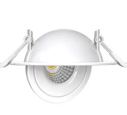 Plafonnier & Spot*Solum Spot encastrable, Léo orientable, , IP65, LED, dim, 2700, 3000 ou 4000K, 650-690 lm, Ø10cm, H3,6cm - blanc