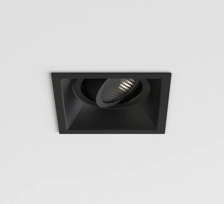 Plafonnier & Spot*Astro Spot encastrable, Minima Slimline Square Adjustable Fire-Rated, , L10cm, H6,1cm - noir
