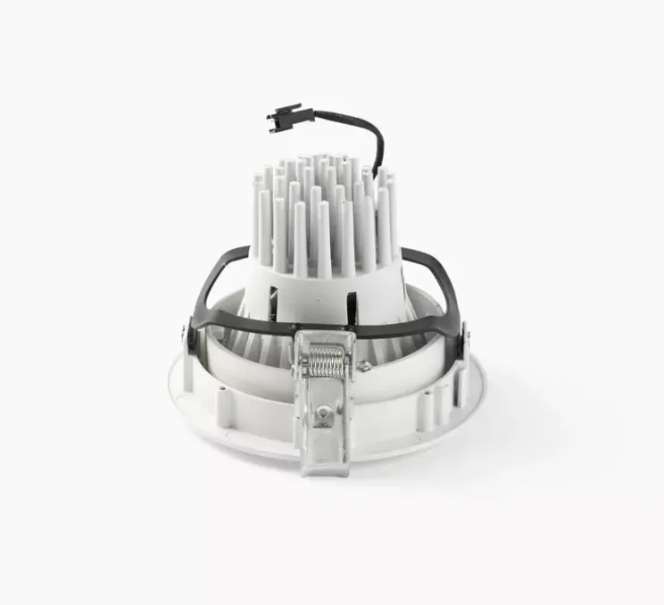 Spot encastrable, Mini-Optic, blanc mat, IP23, LED, dim, 2700K, 1565/2100 lm, Ø14cm, H11cm - Faro