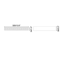 Plafonnier & Spot*Faro Architectural Spot encastrable, Neso Point 12, , LED, dim, Dali, 3000K, 580 lm, L32cm, H5,6cm - Faro noir mat
