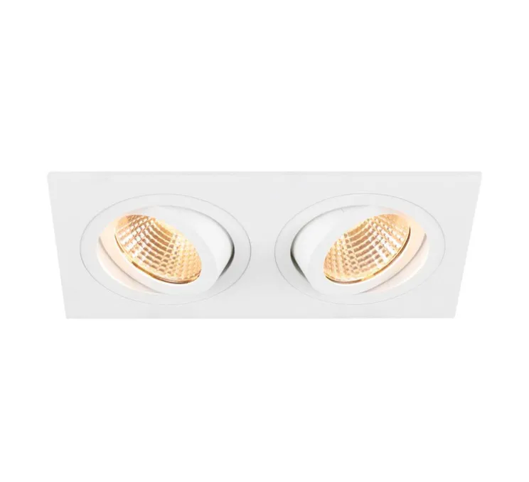 Spot encastrable, New Tria 155, blanc, dim, LED, 2700K, 610 lm, L17cm, H9cm - SLV