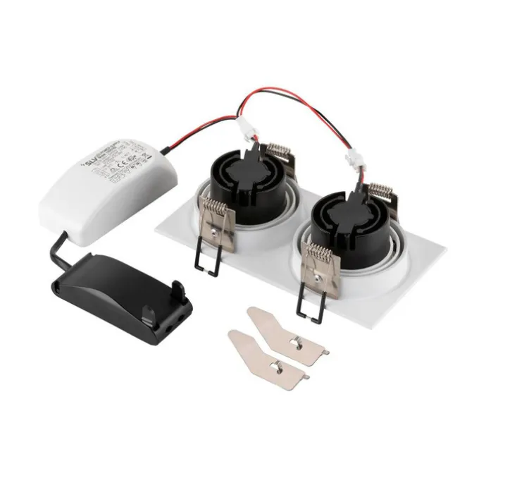 Spot encastrable, New Tria 155, blanc, dim, LED, 2700K, 610 lm, L17cm, H9cm - SLV