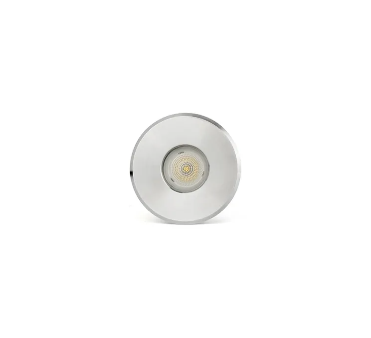 Spot encastrable, Nok 68, nickel, IP68, LED, 4000K, 348 lm, Ø6,85cm, H9,5cm - Faro