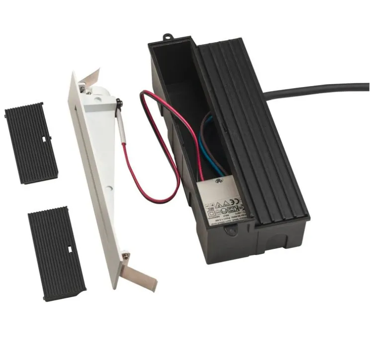 Spot encastrable, Notapo, blanc mat, LED, dim, 3000K, 6 lm, L3,6cm, H18cm-SLV