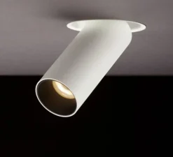 Spot encastrable, orientable, Tektus 45 télescopique, blanc mat, LED, dim, 2700K, 1100 lm, Ø4,5cm, H11,3cm - Doxis