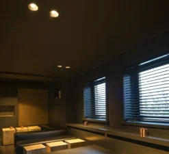 Plafonnier & Spot*Wever&Ducré Spot encastrable, orientable, Deep Adjust ,1.0, LED, 2700K, 420 à 590lm, Ø9,4cm, H8,5cm- noir