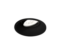 Plafonnier & Spot*Wever&Ducré Spot encastrable, orientable, Deep Adjust ,1.0, LED, 2700K, 420 à 590lm, Ø9,4cm, H8,5cm- noir