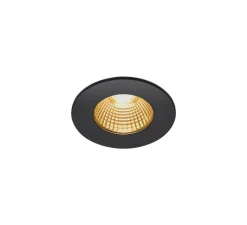 Plafonnier & Spot*SLV Spot encastrable, Patta-I, , IP65, LED, dim, 1800-3000K, 440 lm, Ø8cm, H4cm - noir