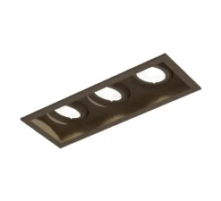Plafonnier & Spot*Wever&Ducré Spot encastrable, Plano Petit 3.0 LED, , LED, 3000K, 1580 lm, L17cm, P6,7cm - bronze
