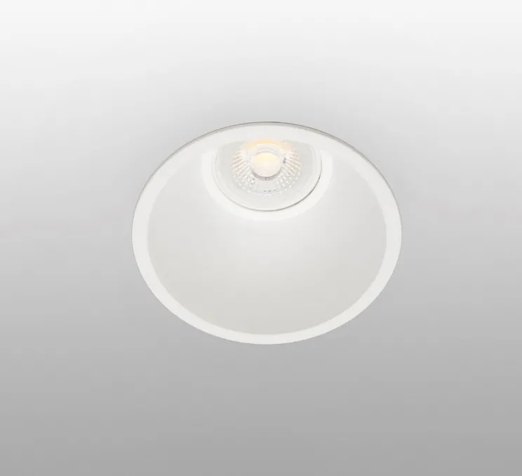 Spot encastrable, salle de bain, Fresh IP65, blanc, Ø9cm, H13,3cm (hauteur plafond recommandée 14,5cm) - Faro