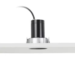 Plafonnier & Spot*Faro Spot encastrable, sans collerette, Fresh IP65, , Ø13,3cm, H12,5cm (hauteur plafond recommandée 14,5cm) - noir