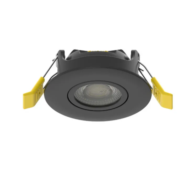 Spot encastrable, Stella SD orientable, Pack de 10, noir, IP65, LED, dim, 2700-3000-4000K, 520 lm, Ø8,2cm, H3,5cm - Solum