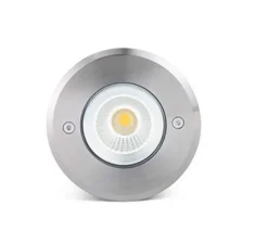 Spot encastrable, Suria 120, inox, IP67, 175lm, 3000K, Ø12cm, H9,5cm - Faro