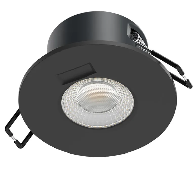 Plafonnier & Spot*Solum Spot encastrable, Teles Bluetooth, , IP65, LED, dim, 2200 à 6500K, 300-450 lm, Ø8,8cm, H5,5cm - noir