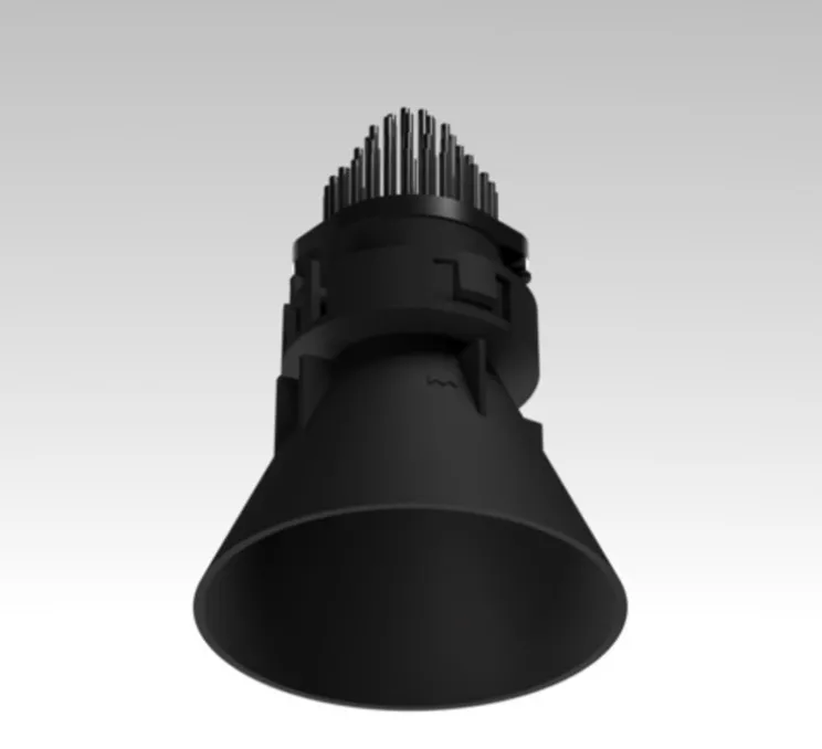 Spot encastrable, Tetrix Cone Recessed 90 1x, noir mat, IP55, LED, dim, 3000K, 720 lm, Ø9,1cm, H12,2cm - Modular