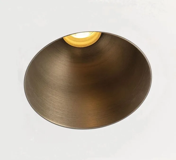Spot encastrable, Thimble 70, 30°, trimless, ano bronze, IP55, LED, 3000K, 603lm, Ø7cm, H8,4cm - Modular