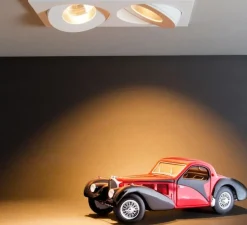 Spot encastrable, Titan Double Rectangle Organic, 40°, blanc mat, dim, LED, 3000K, 1156lm, L17,2cm, H7cm - Doxis