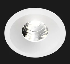 Spot encastrable, Titan Fix Round Organic, Bobbytrap Springs, blanc, LED, dim, 2700K, 1100 lm, Ø8,5cm, H6,5cm - Doxis