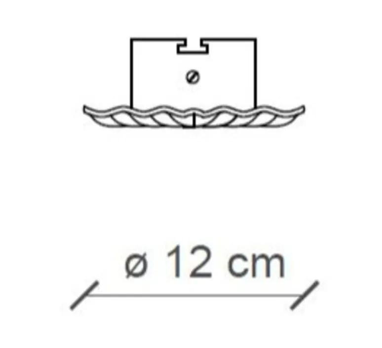 Plafonnier & Spot*Ferroluce Spot encastrable, Vintage C480, , Ø12cm, H13cm - noir vintage