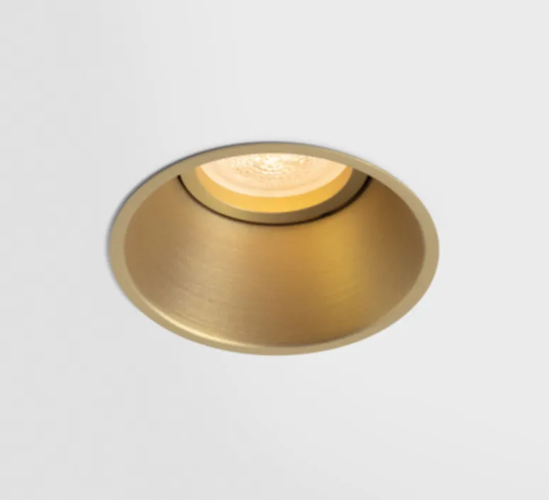 Plafonnier & Spot*Modular Spot encatrable, Lotis Round Recessed 82 1x, , Ø8,2cm, H5,8cm - Champagne