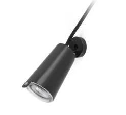 Plafonnier & Spot*Faro Spot extérieur à piquer, Toni, , L8,4cm, H17cm, IP65 - noir