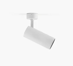 Plafonnier & Spot*Faro Architectural Spot, Fost Surface, , LED, dim, TRIAC, 2700k, 28W, 18°, CRI>97, 2210 lm, Ø7cm, H16,5cm - Faro blanc