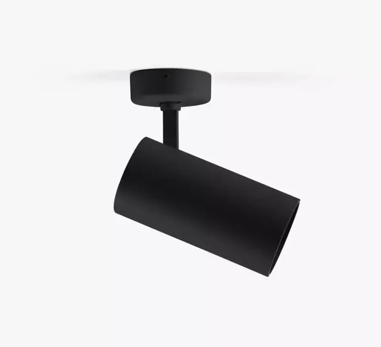 Plafonnier & Spot*Faro Architectural Spot, Fost Surface, , LED, dim, DALI, 2700k, 42W, 38°, CRI>97, 2958 lm, Ø9cm, H18cm - Faro noir