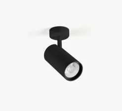 Plafonnier & Spot*Faro Architectural Spot, Fost Surface, , LED, dim, triac, 4000k, 42W, 38°, CRI>97, 3684 lm, Ø9cm, H18cm - Faro noir