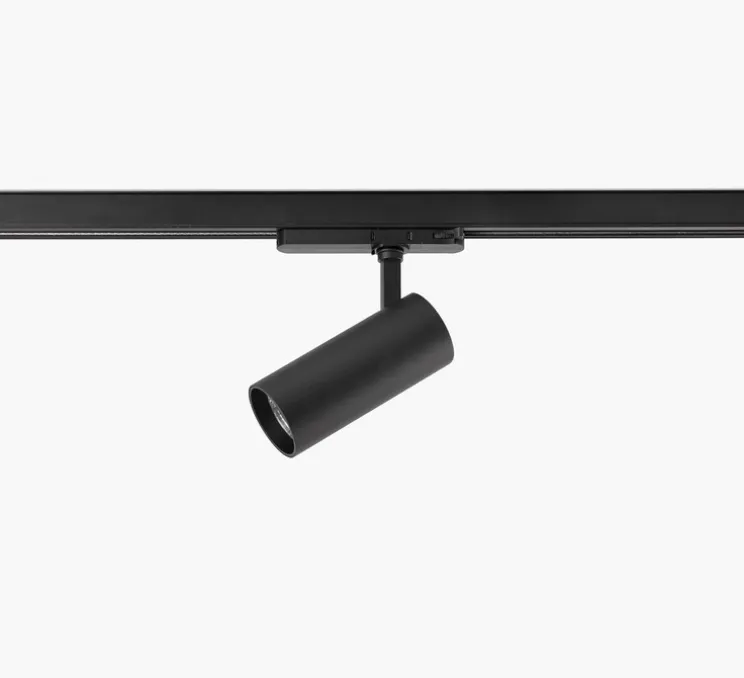 Spot, Fost Track 70 23°, noir, LED, dim, DALI, 3000K, 43W, 23°, 3505 lm, Ø5cm, H10cm - Faro
